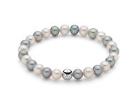 Bracciale Miluna Donna Giochi di perle in Argento Perla PBR3358